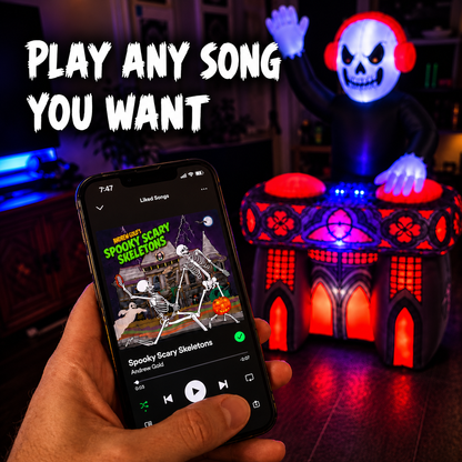 Bluetooth DJ Skeleton Inflatable