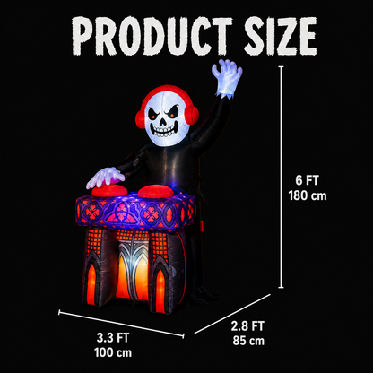 Bluetooth DJ Skeleton Inflatable